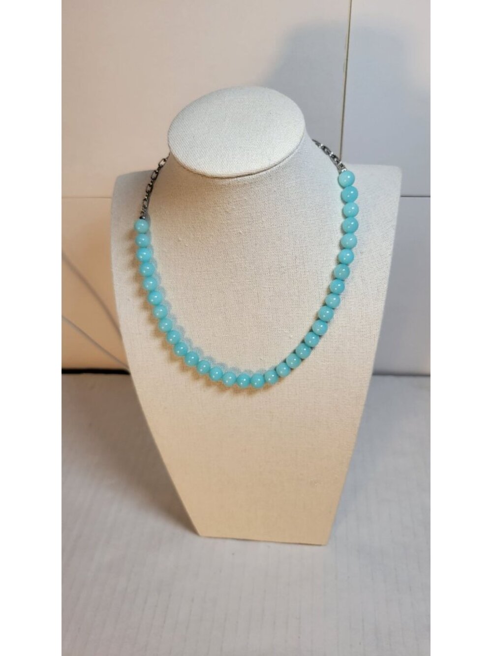 Lia Sophia Infiniteme Elegant Beaded Blue Necklace With Adjustable Chain